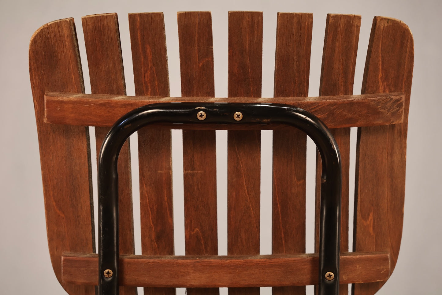 Slatted & Black Pinstripe Bar Stool - ONLINE ONLY
