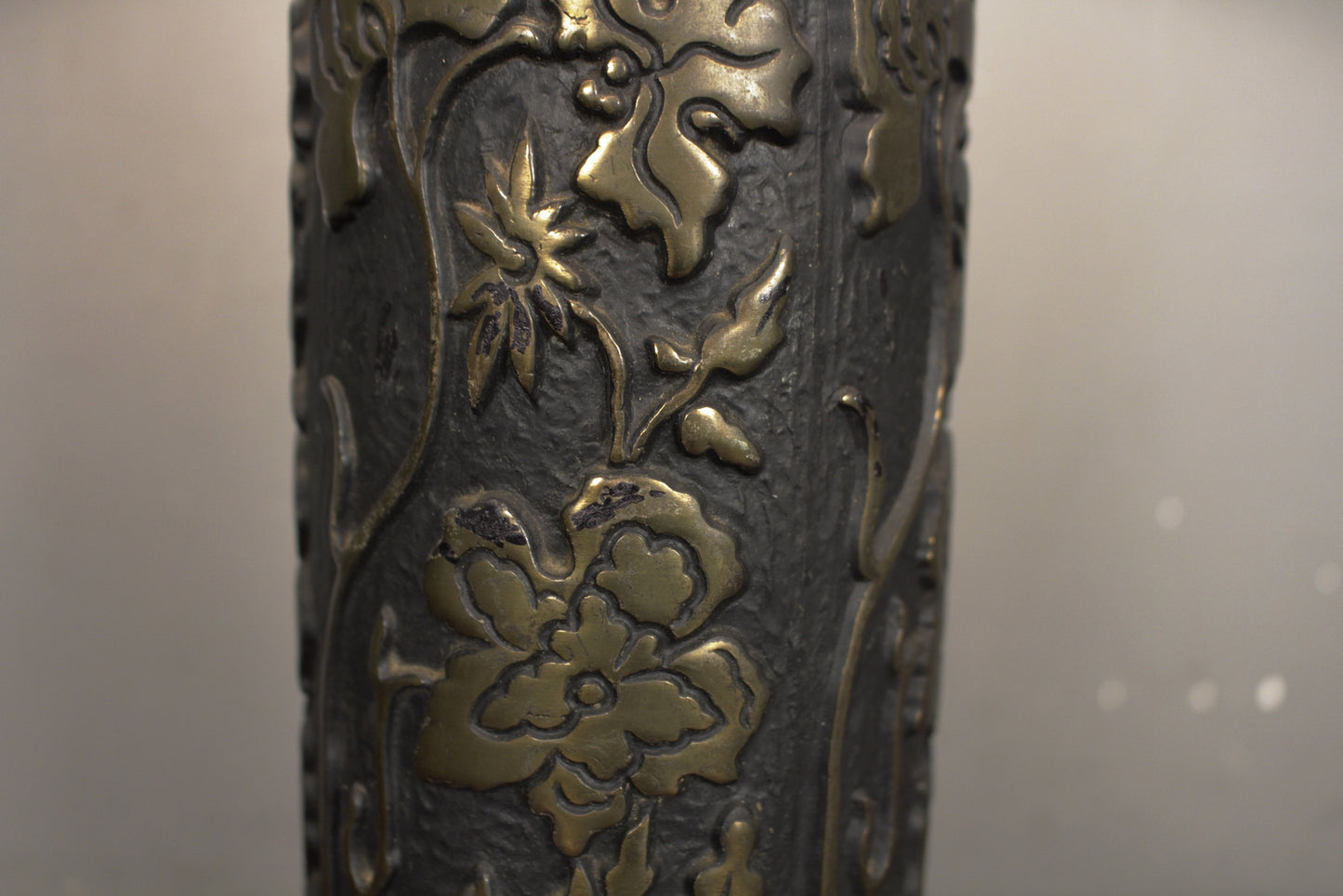 Bronze Floral Table Lamp