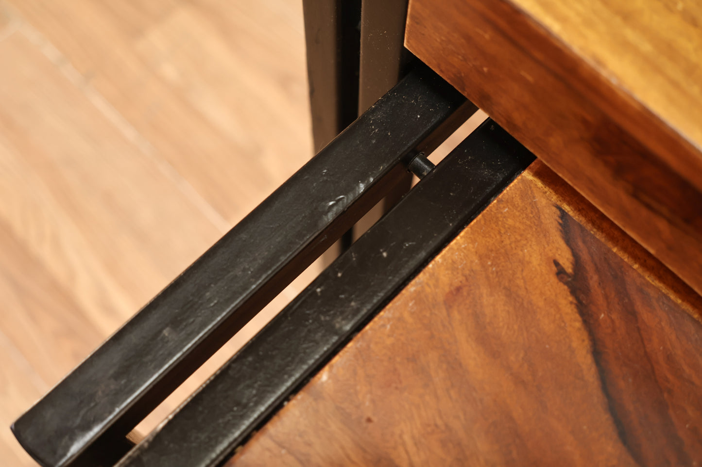 Pair of Wood & Steel Nesting Tables - ONLINE ONLY