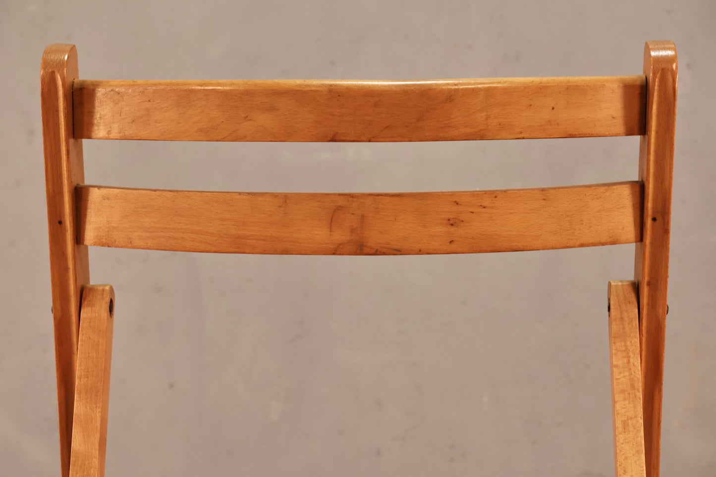 Golden Slatted Folding Chair