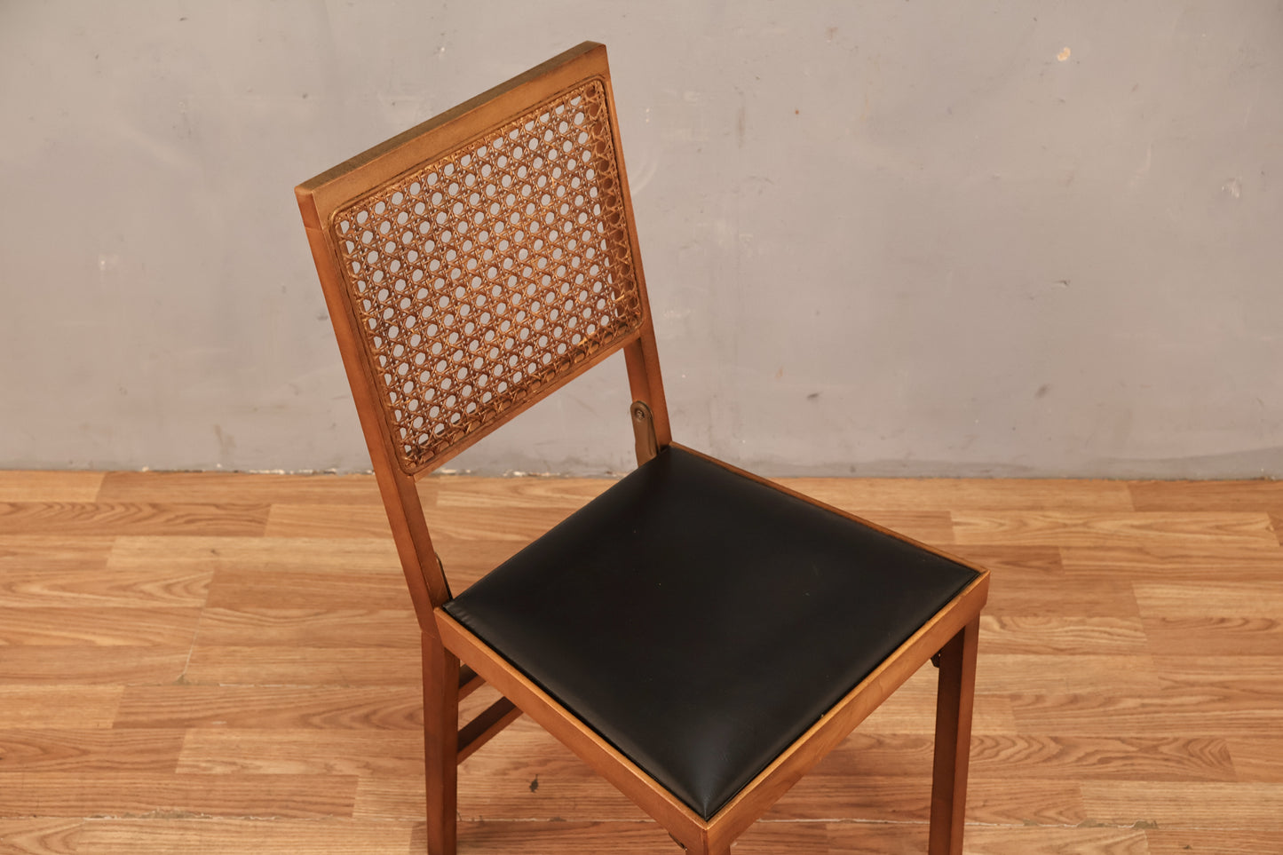 Leg-O-Matic Cane & Black Folding Chair - ONLINE ONLY