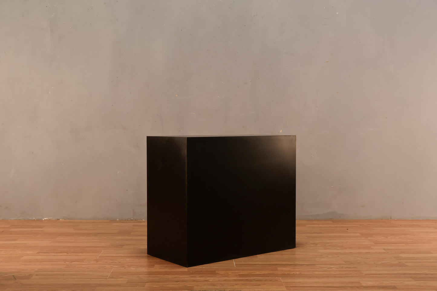 Black Laminate Block End Table - ONLINE ONLY