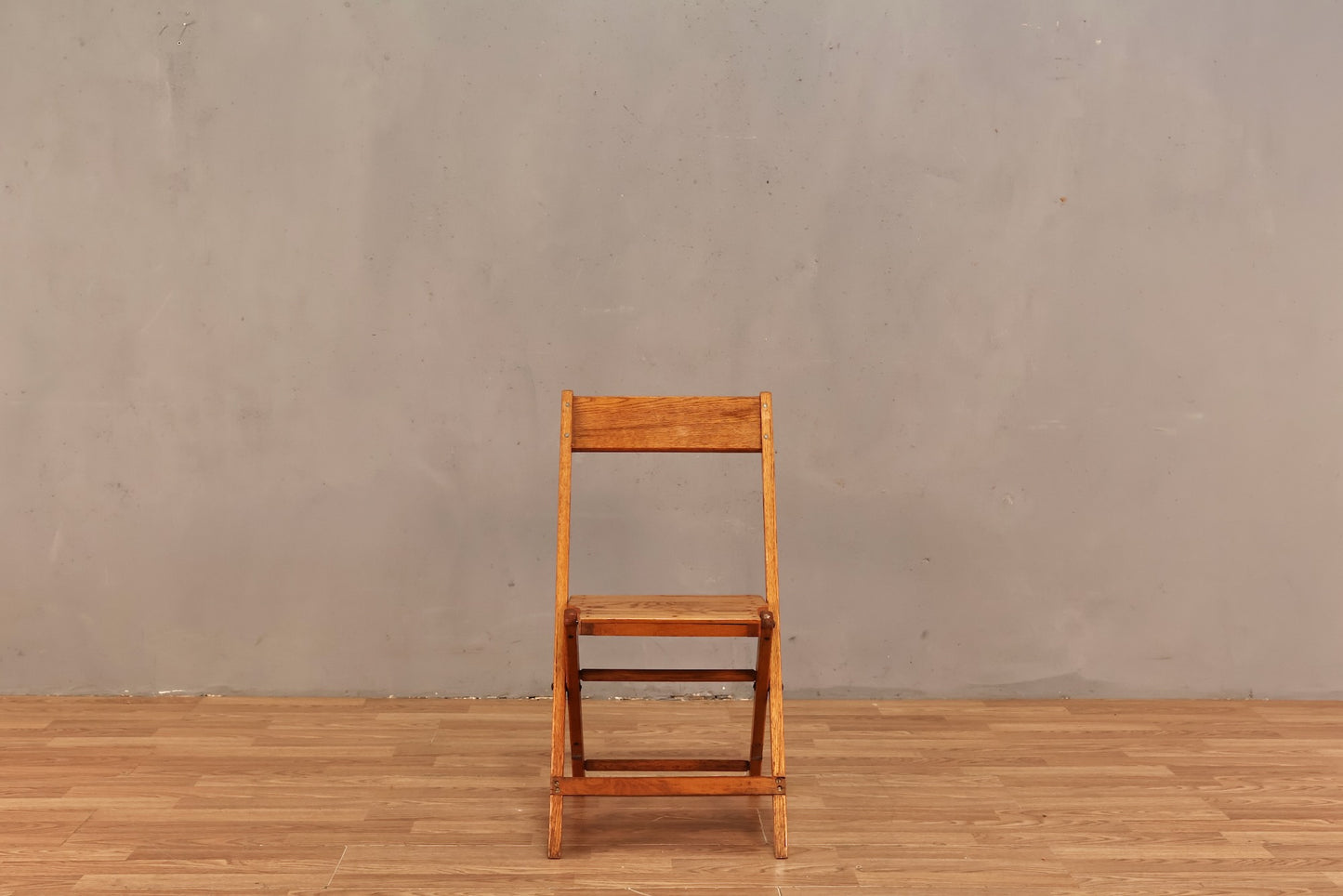 Slatted Oak Folding Chair