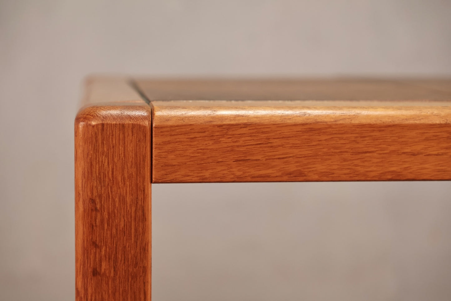 Uldum Teak & Brown Tile Side Table