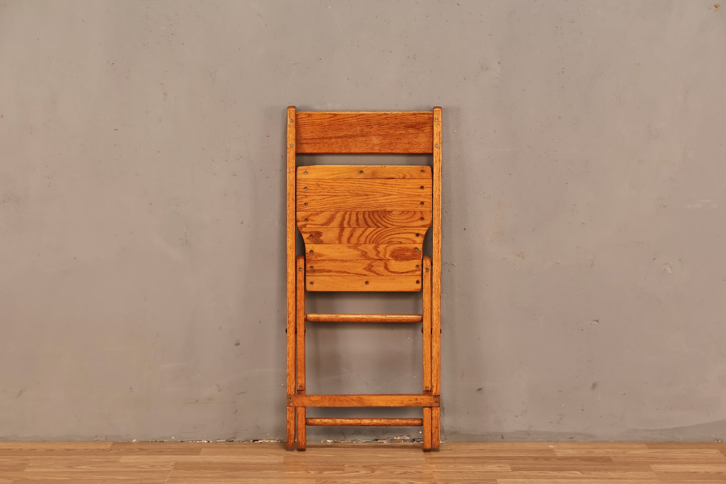 Slatted Oak Folding Chair