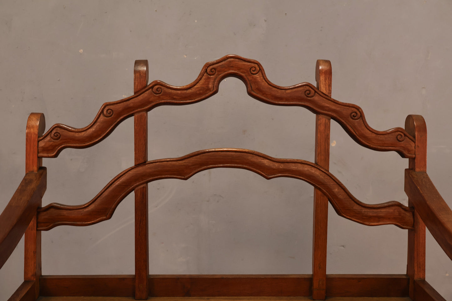 Carved Teak Howdah Accent Chair - ONLINE ONLY
