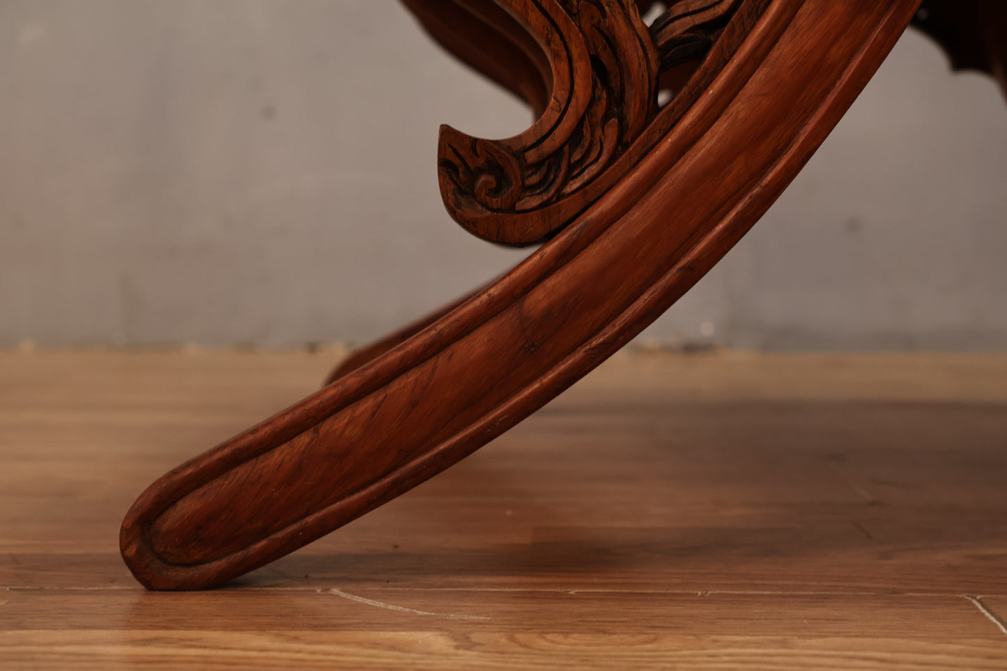 Carved Teak Howdah Accent Chair - ONLINE ONLY