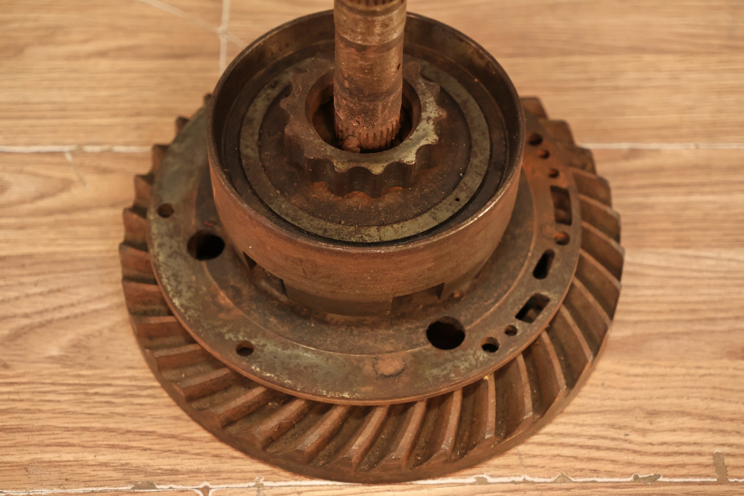 Reclaimed Car Transmission Pedestal