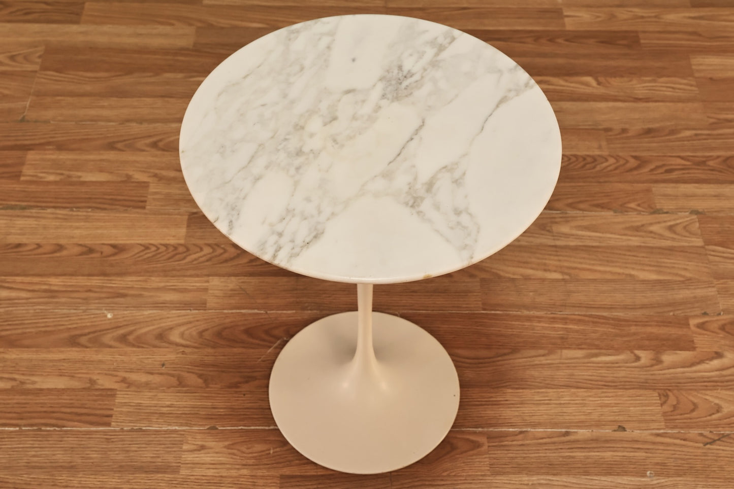 Italian Marble-Top Tulip Side Table