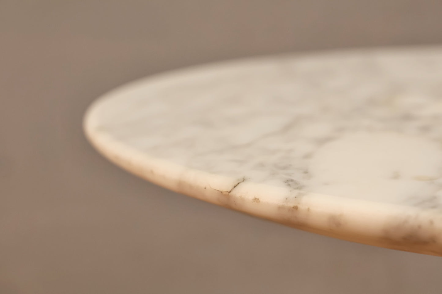 Italian Marble-Top Tulip Side Table