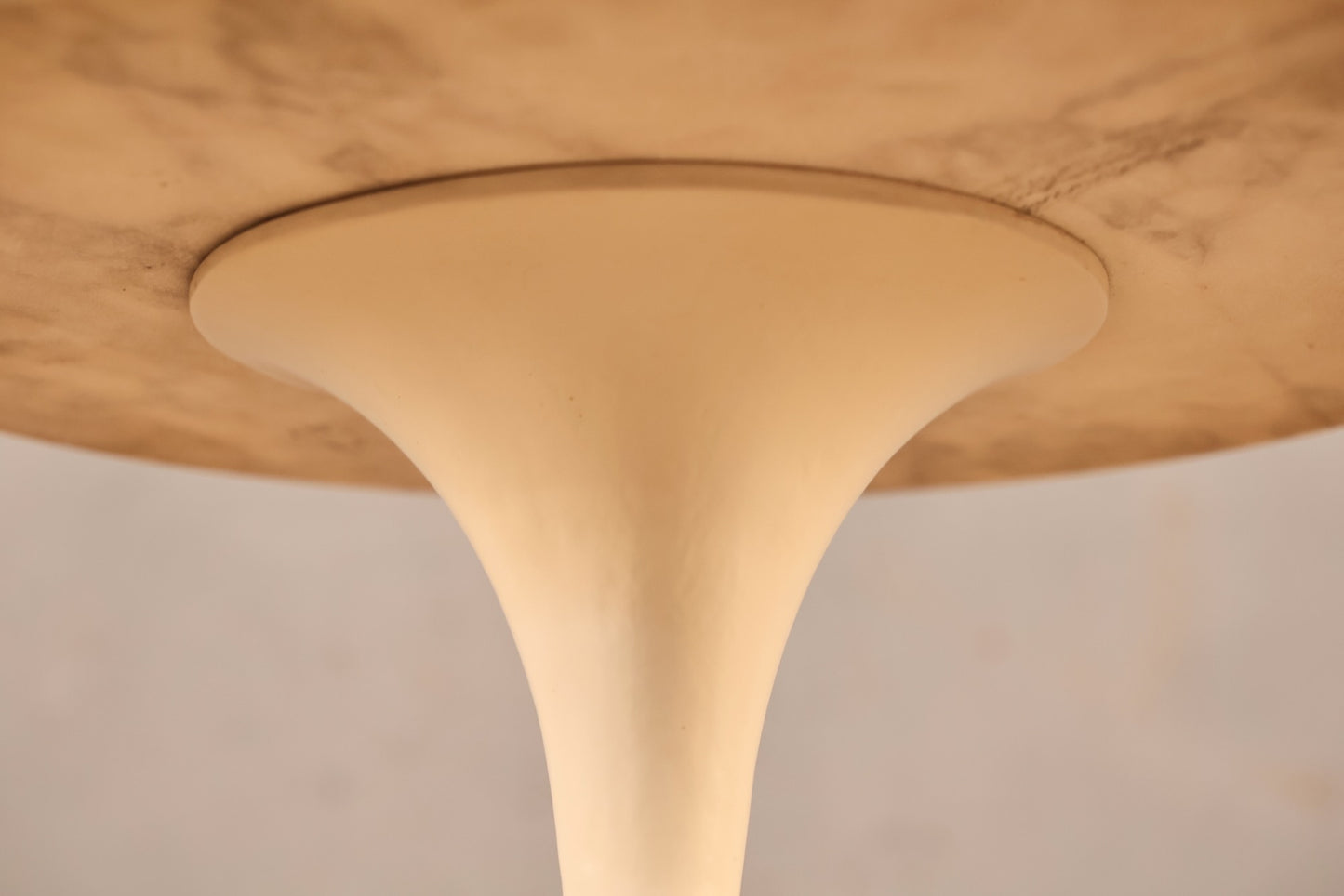 Italian Marble-Top Tulip Side Table