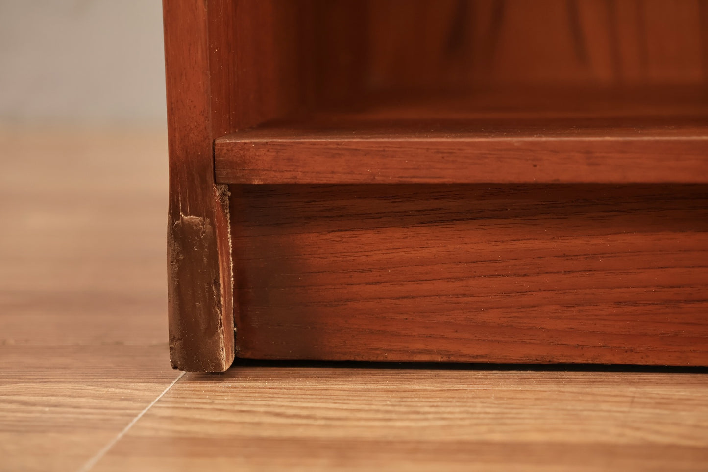Compact Teak Media Console