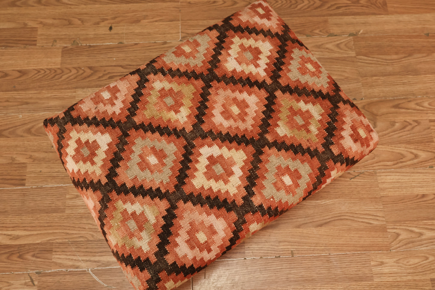 Kilim Nailhead Ottoman