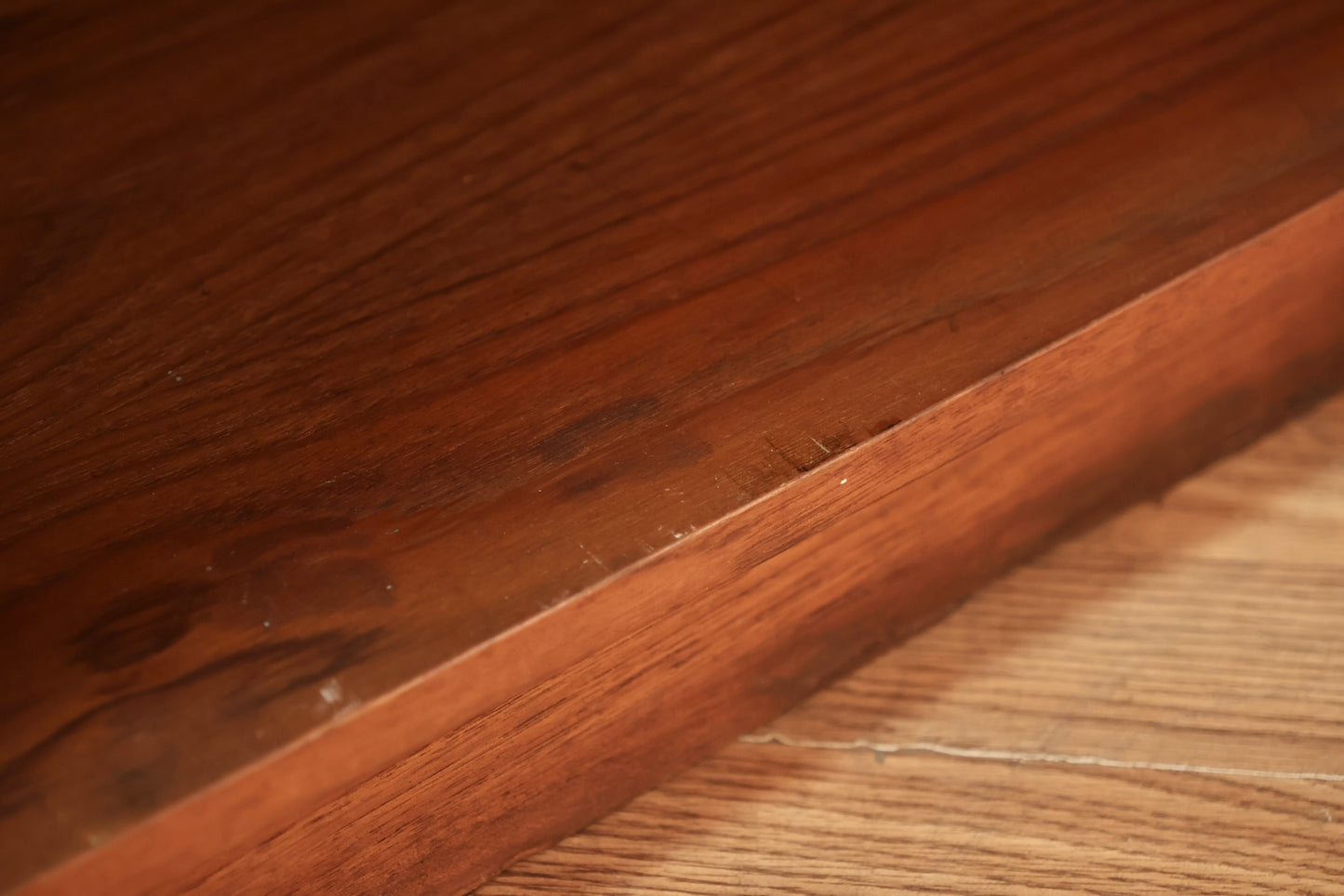 Compact Teak Media Console