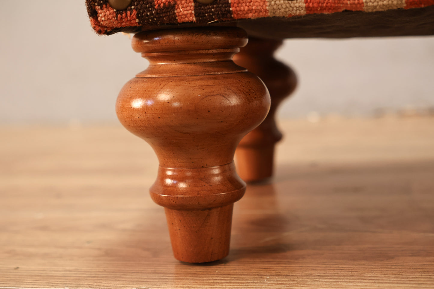 Kilim Nailhead Ottoman