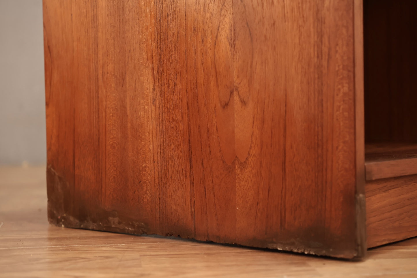 Compact Teak Media Console