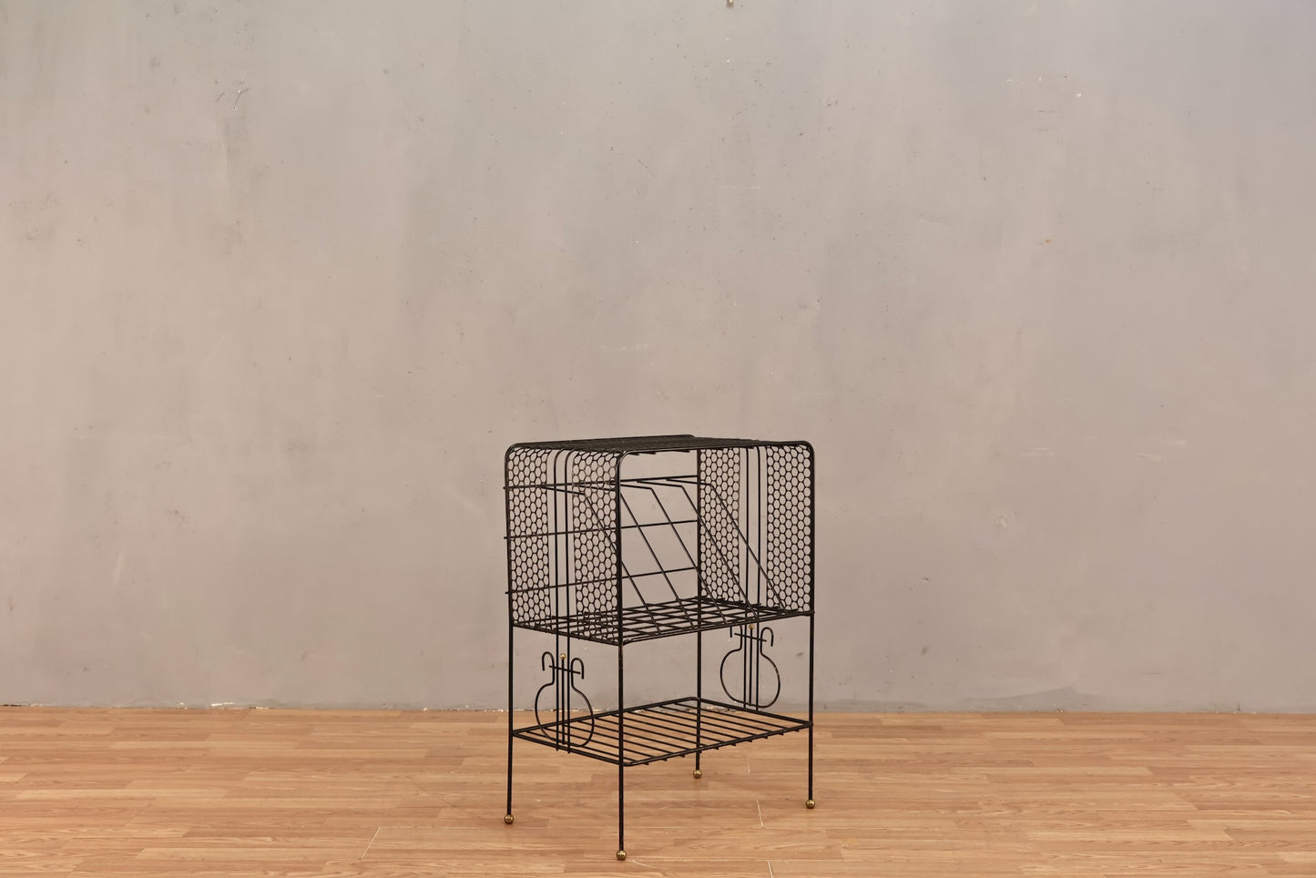Black Wire Record Stand