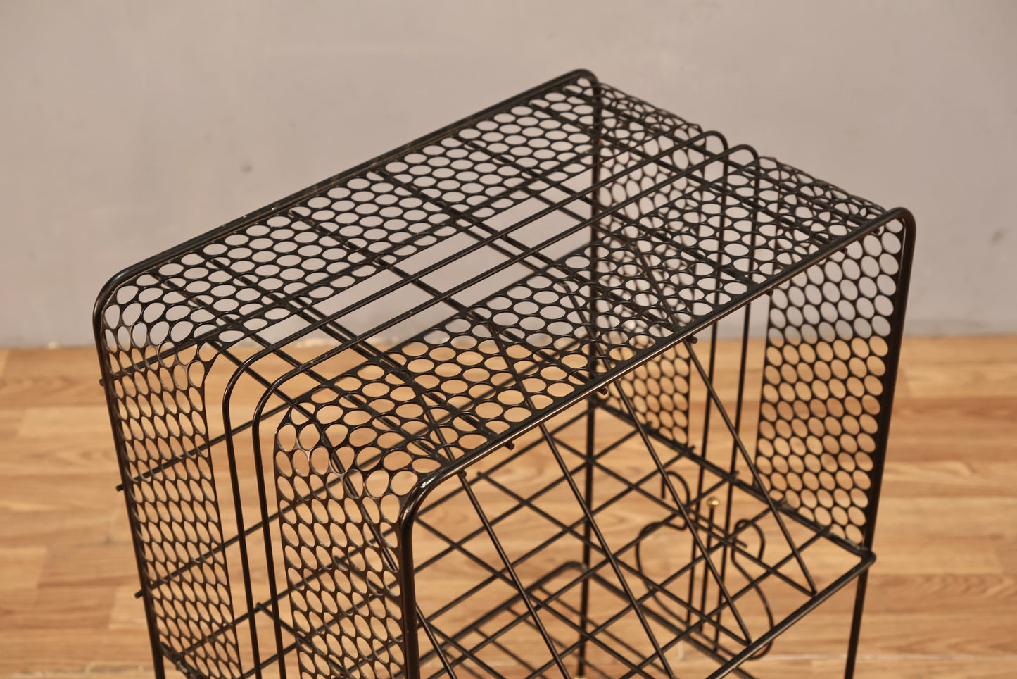 Black Wire Record Stand