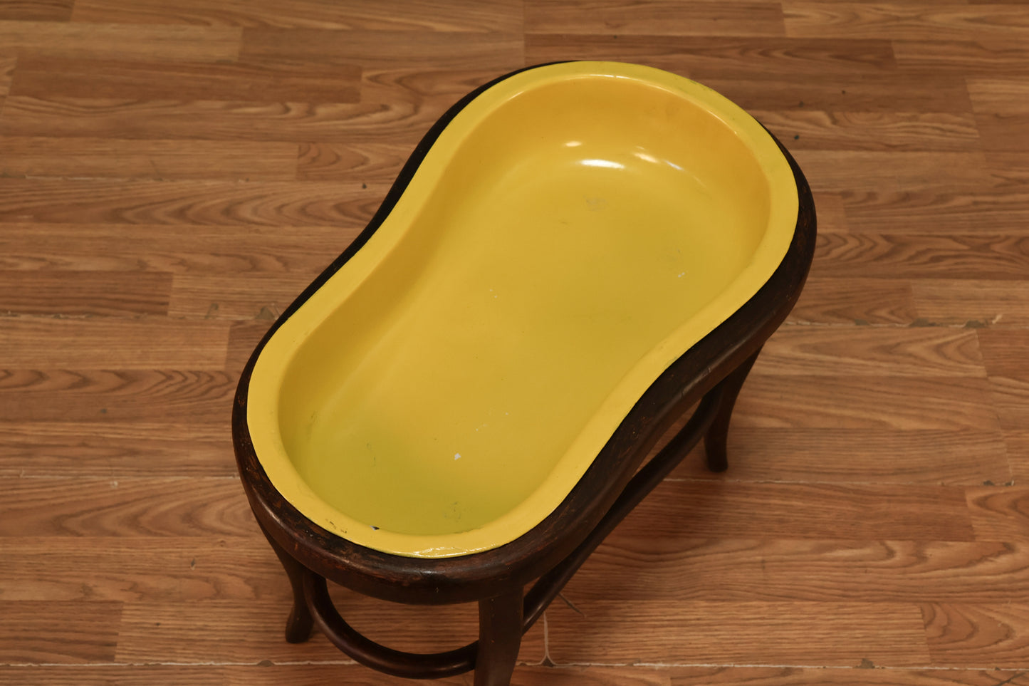 Antique Bentwood & Enamel Bidet