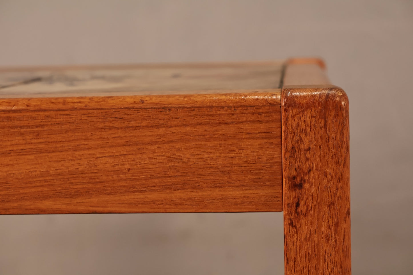 Danish Teak "Dandelion" Tile-Top Side Table