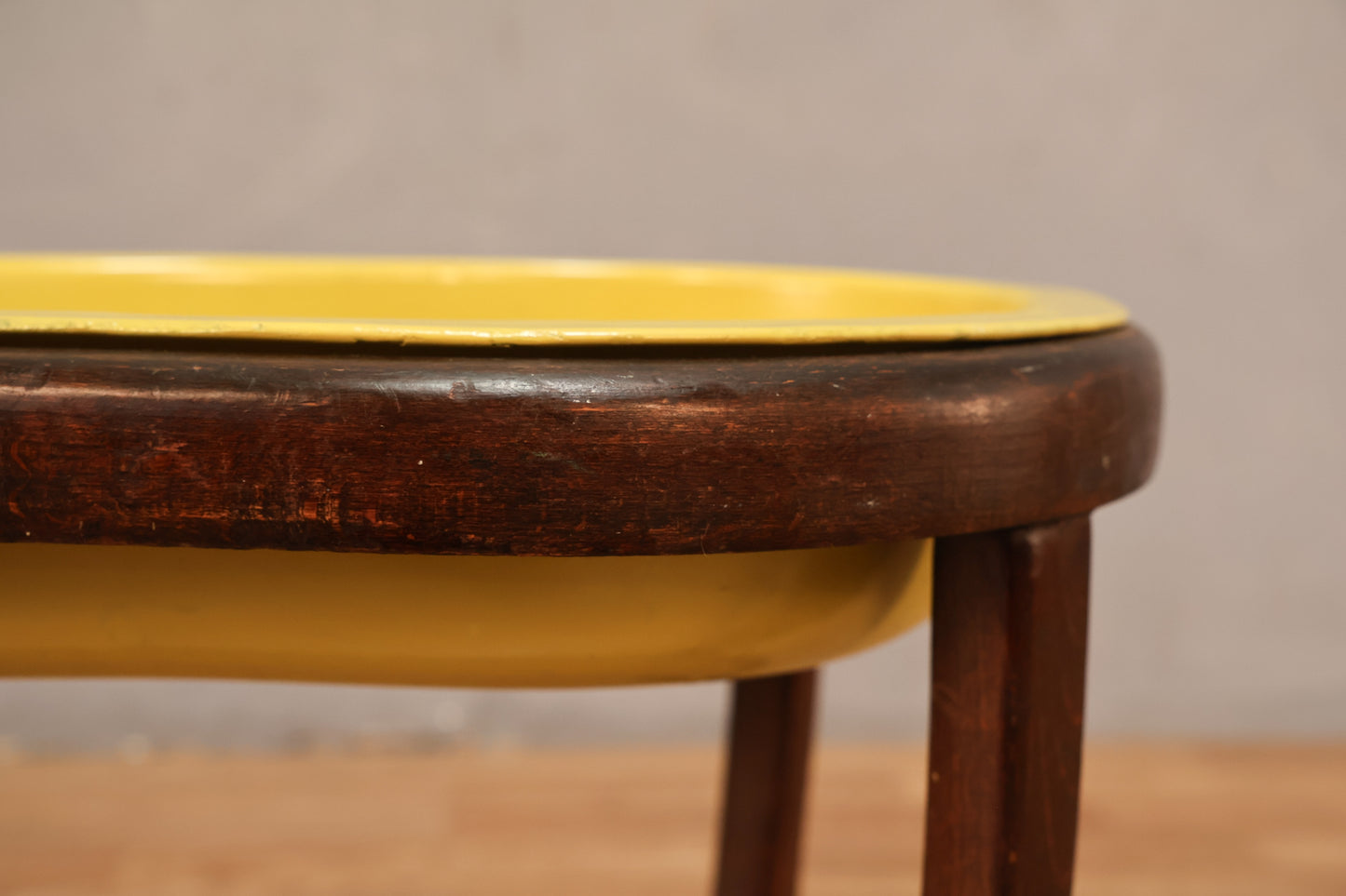 Antique Bentwood & Enamel Bidet