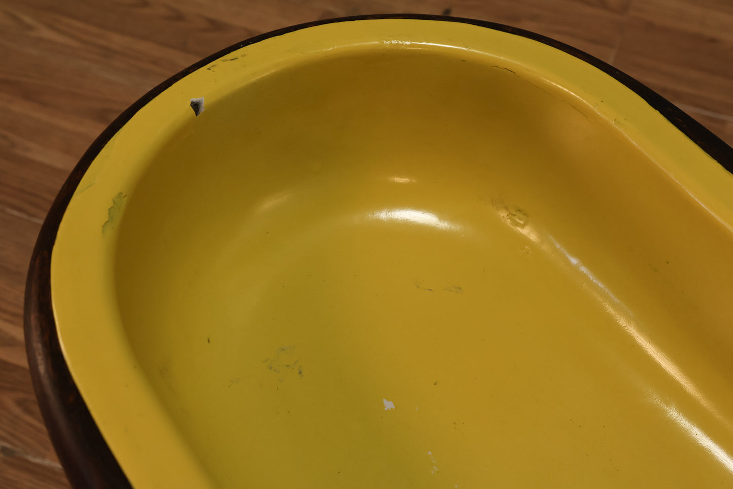 Antique Bentwood & Enamel Bidet