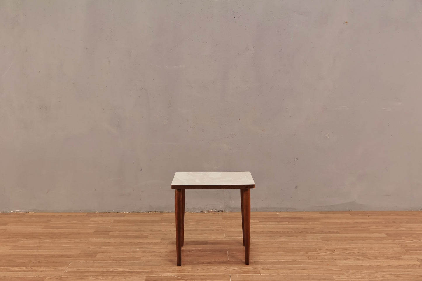 Trio of Laminate & Walnut Stacking Side Tables - ONLINE ONLY