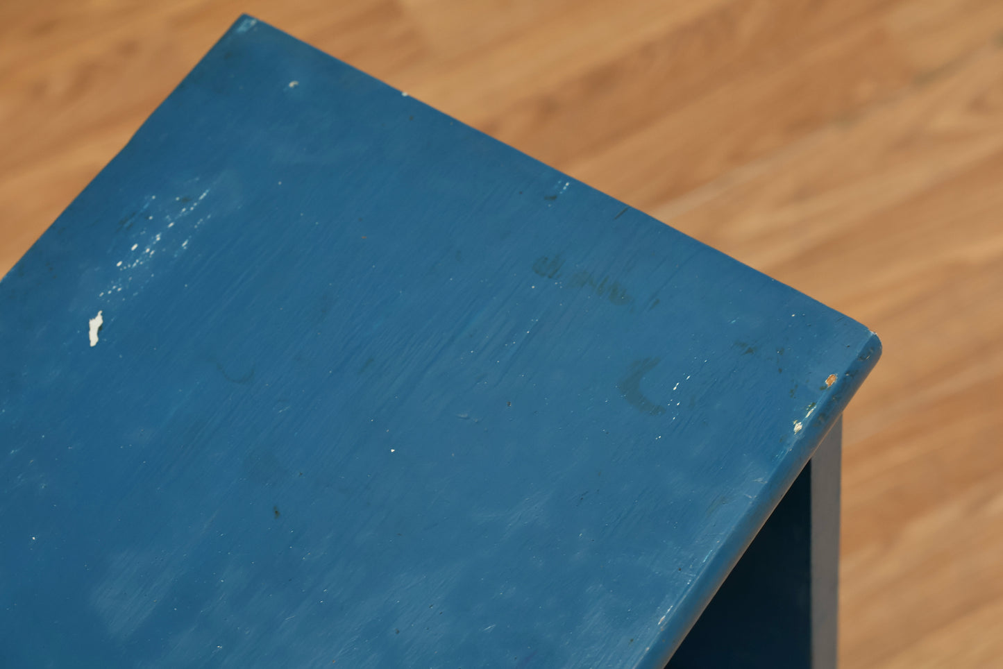 Compact 2-Tier Blue Bookshelf