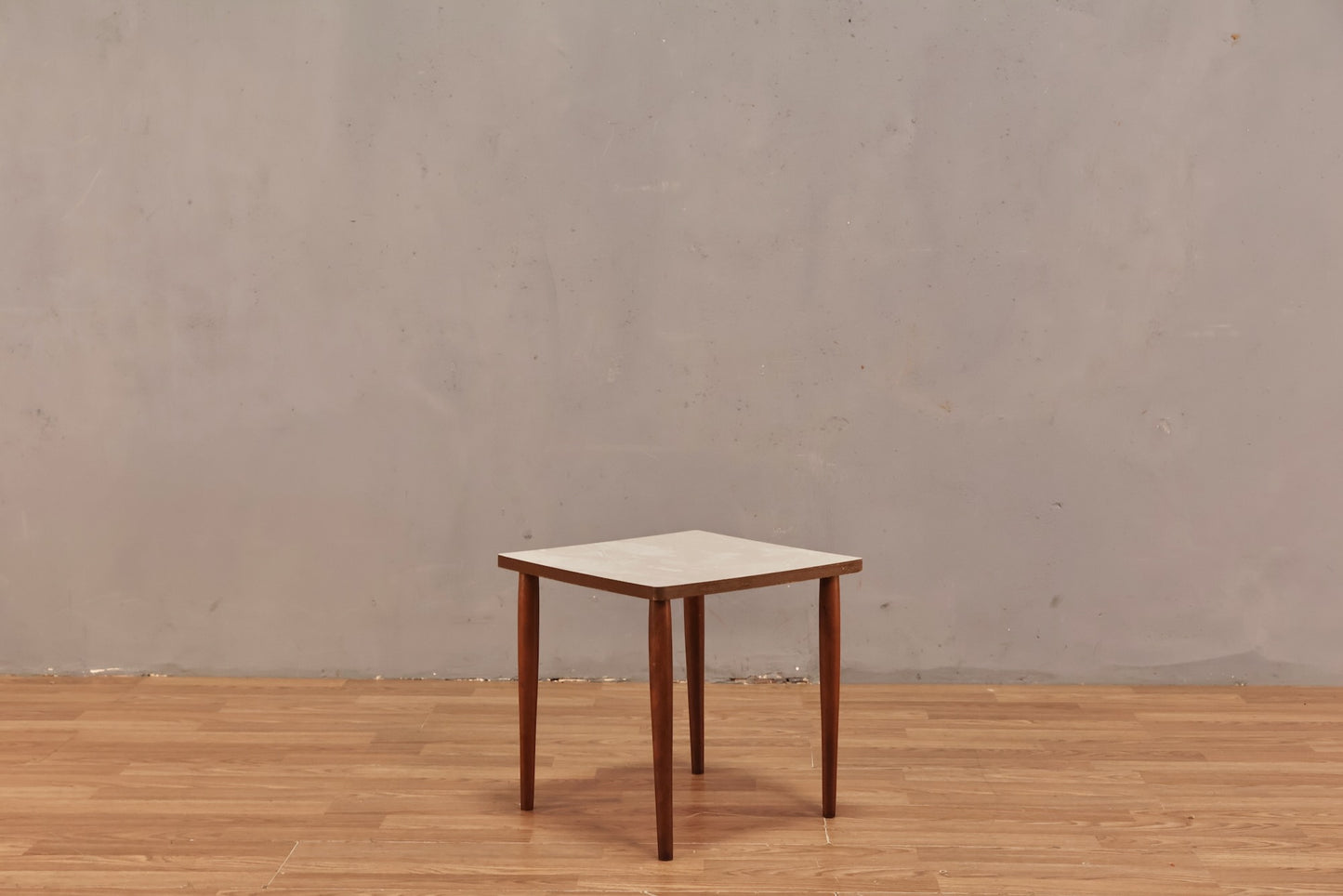 Trio of Laminate & Walnut Stacking Side Tables - ONLINE ONLY