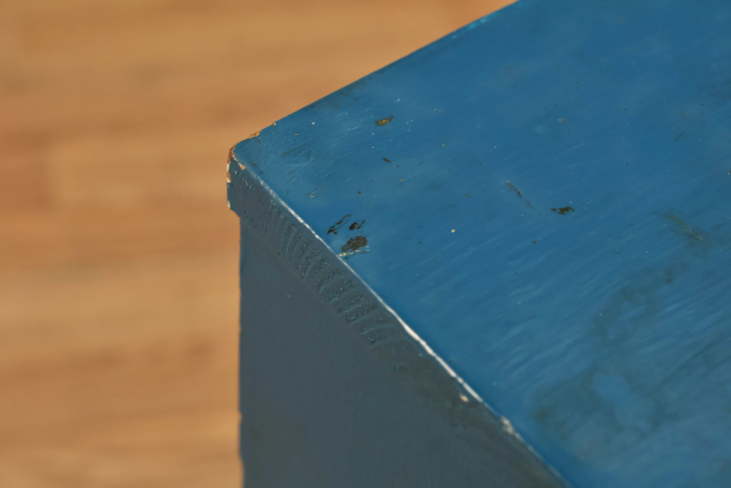 Compact 2-Tier Blue Bookshelf