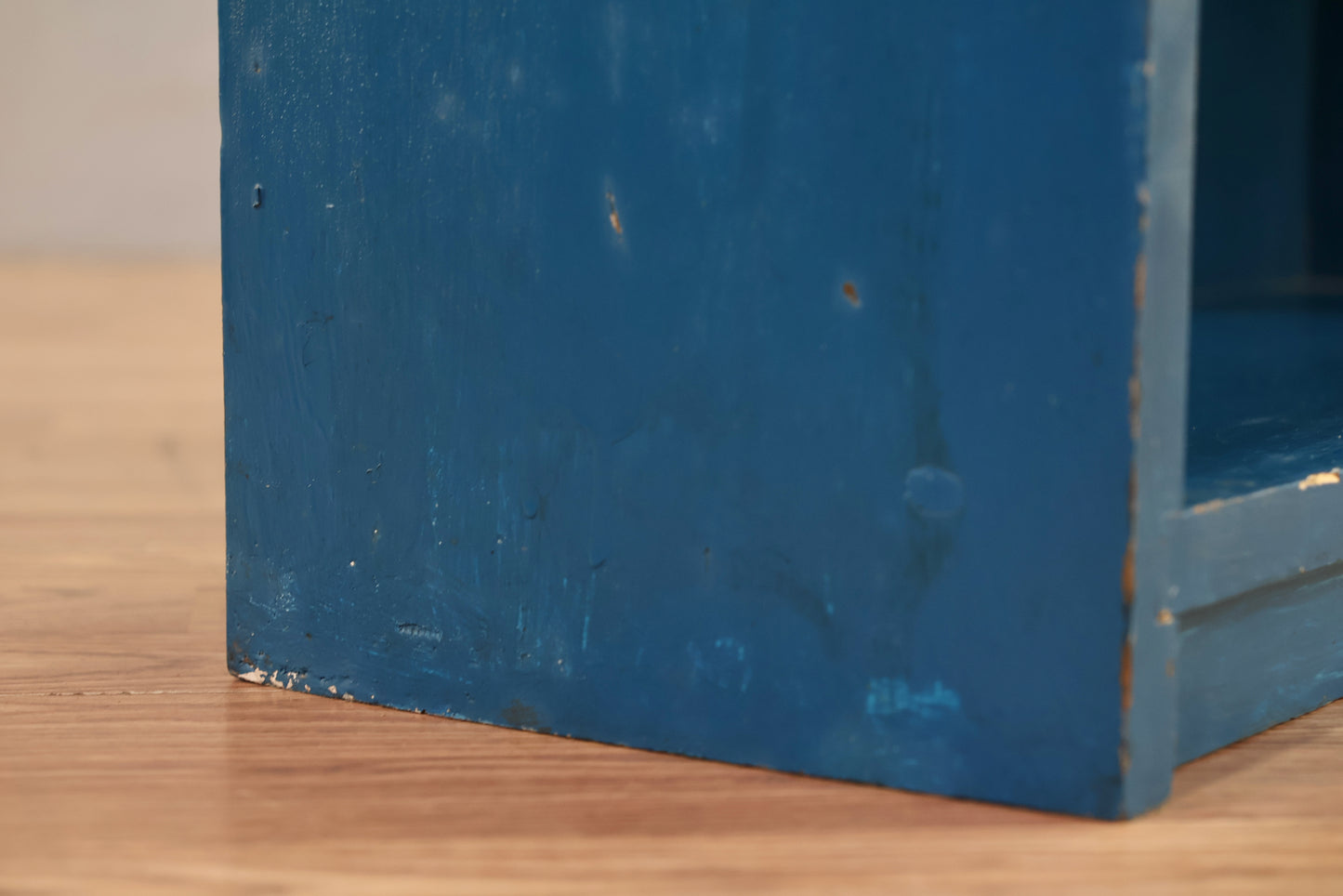 Compact 2-Tier Blue Bookshelf