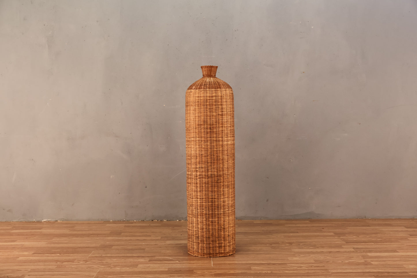Tall Wicker Floor Vase - ONLINE ONLY