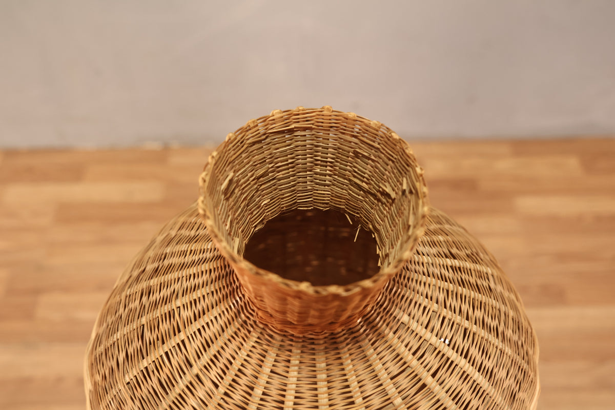 Tall Wicker Floor Vase - ONLINE ONLY