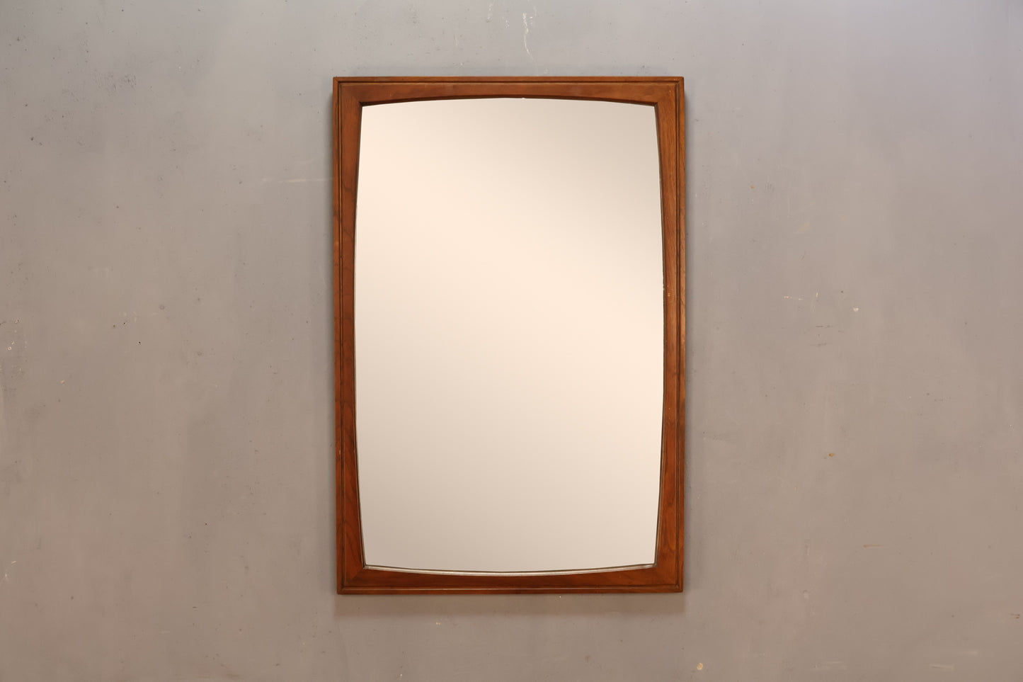 Large Mid Century Walnut & Pecan Mirror