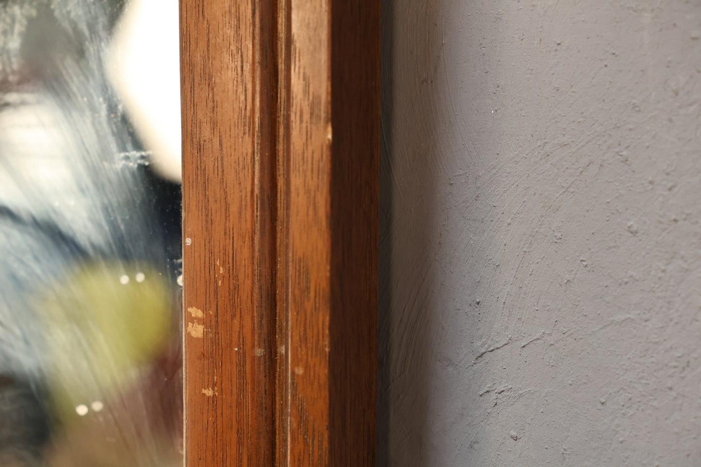 Large Mid Century Walnut & Pecan Mirror
