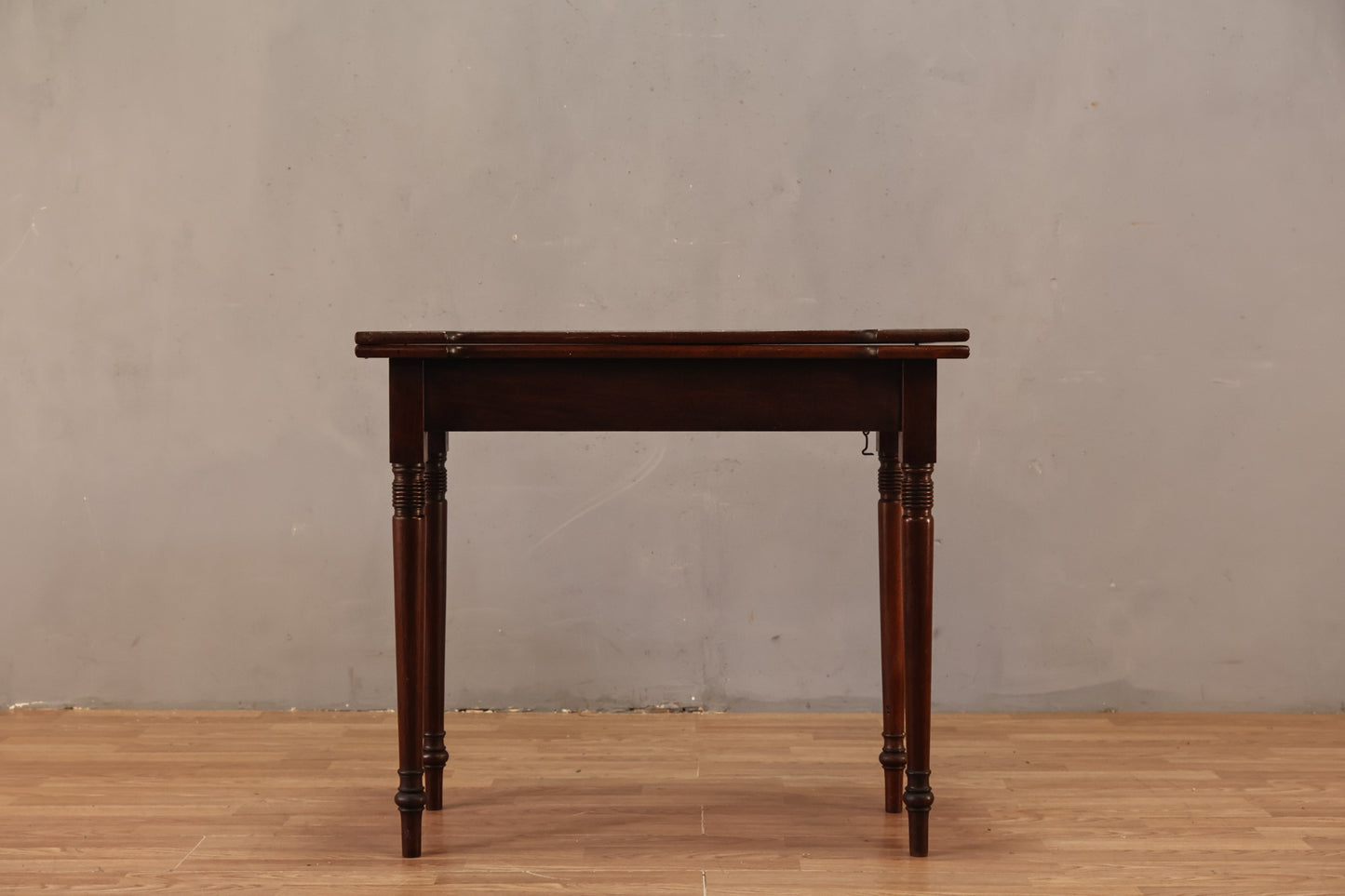 Compact Mahogany Flip-Top Table