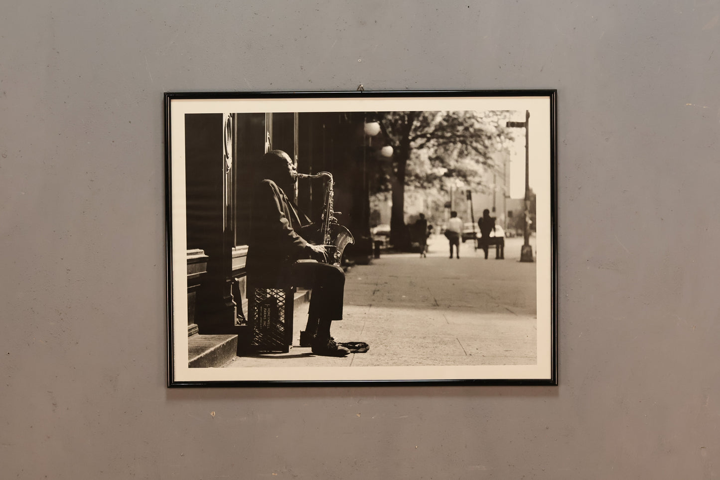 "Streetside Saxophonist" Bertram Bahner Photo Print