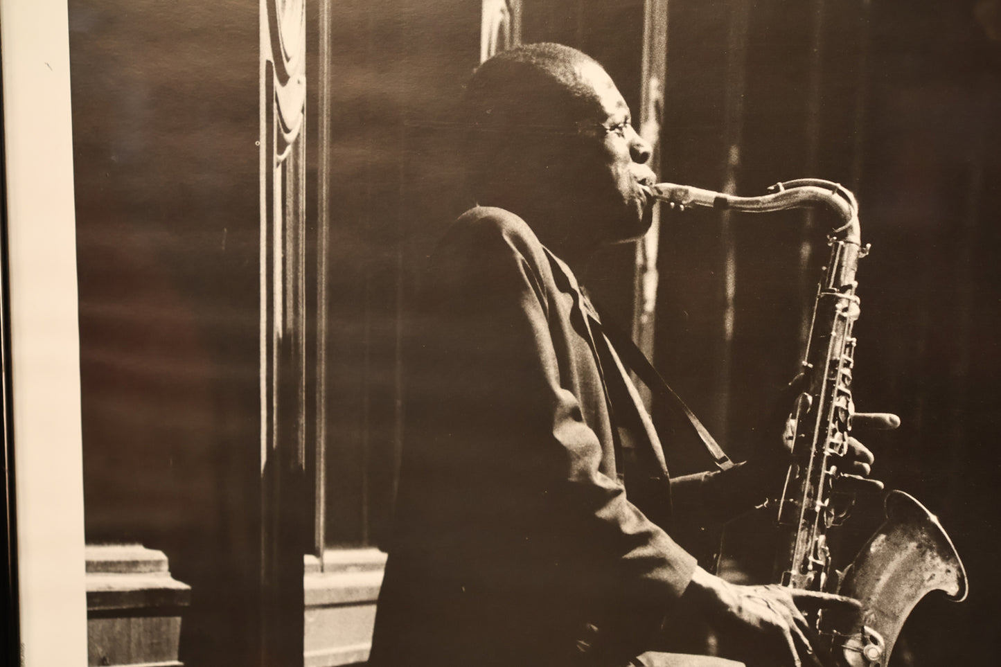"Streetside Saxophonist" Bertram Bahner Photo Print