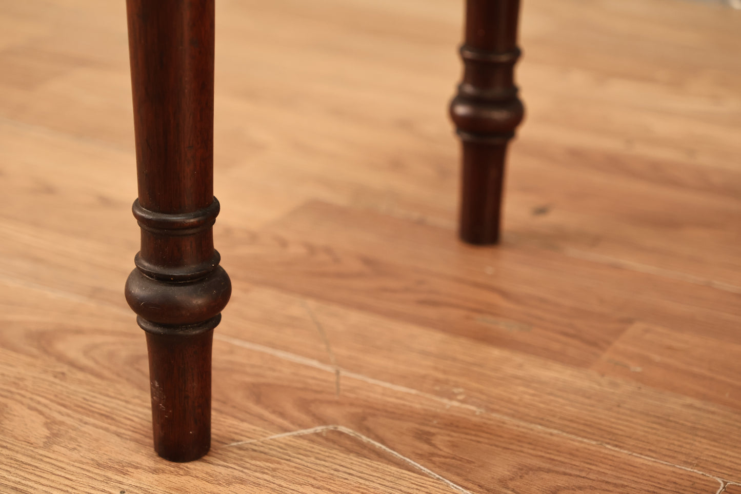 Compact Mahogany Flip-Top Table