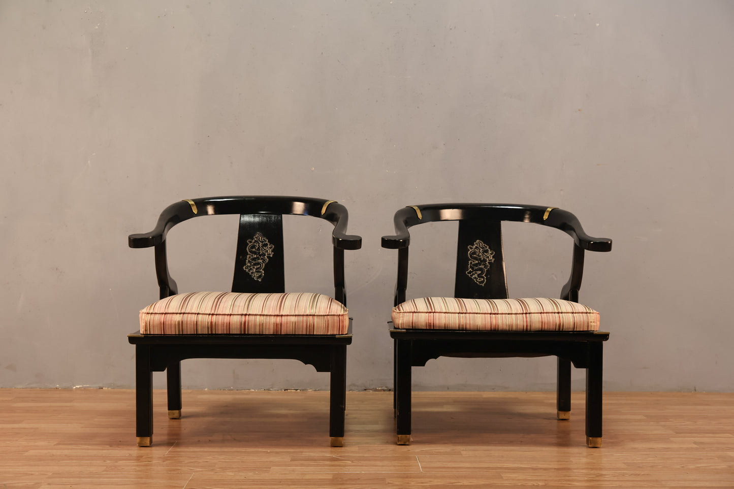 Ming-Style Black Lacquer Accent Chair - ONLINE ONLY