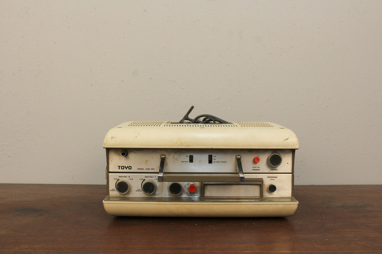 Prop 1970s Toya 8-Track Stereo