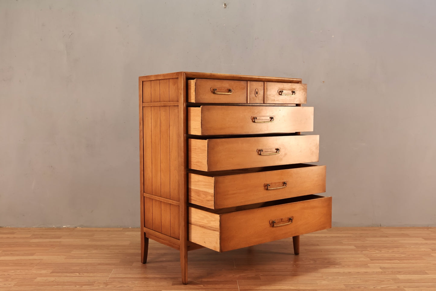 Drexel "Meridian" 5-Drawer Highboy Dresser