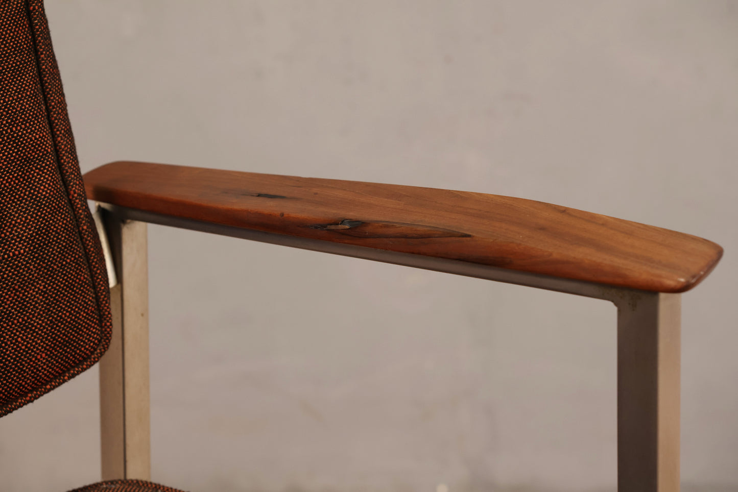 Mid Century Steel & Spice Armchair