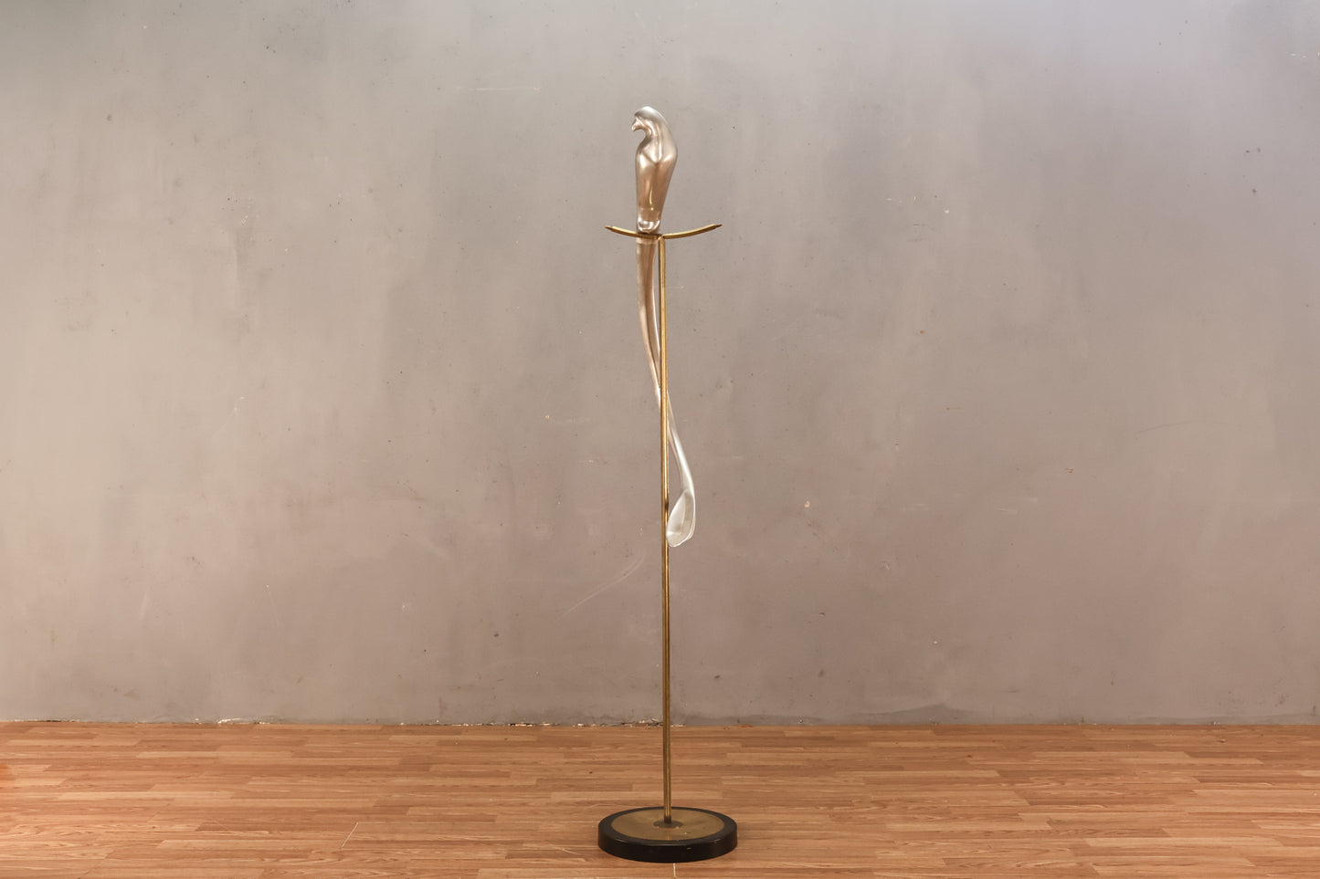 Tall Curtis Jere "Perched Parrot" Sculpture - ONLINE ONLY