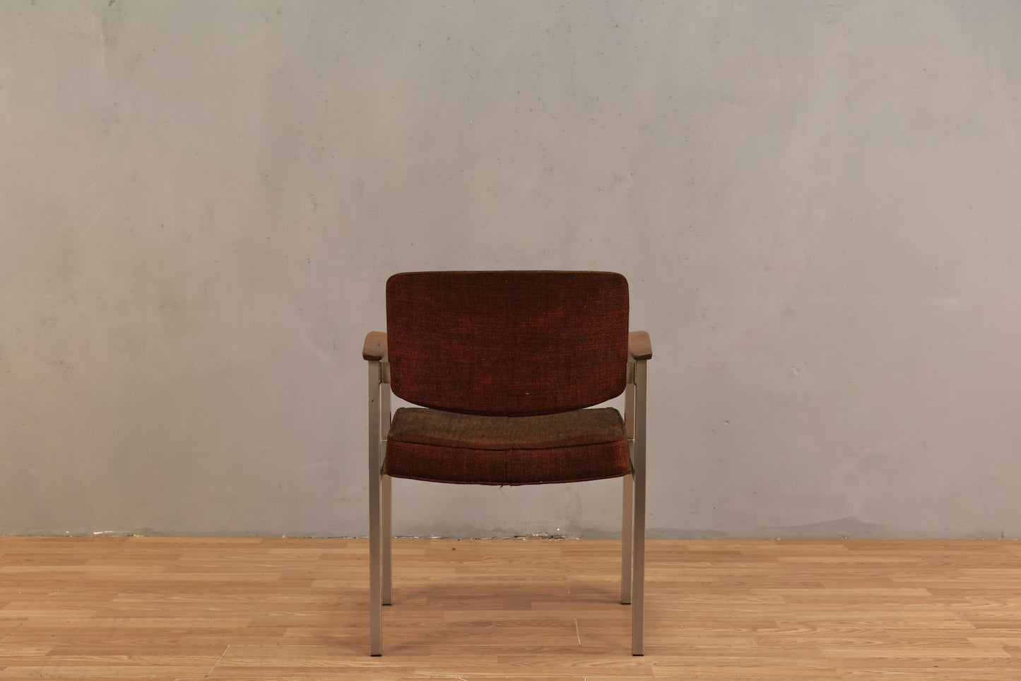 Mid Century Steel & Spice Armchair