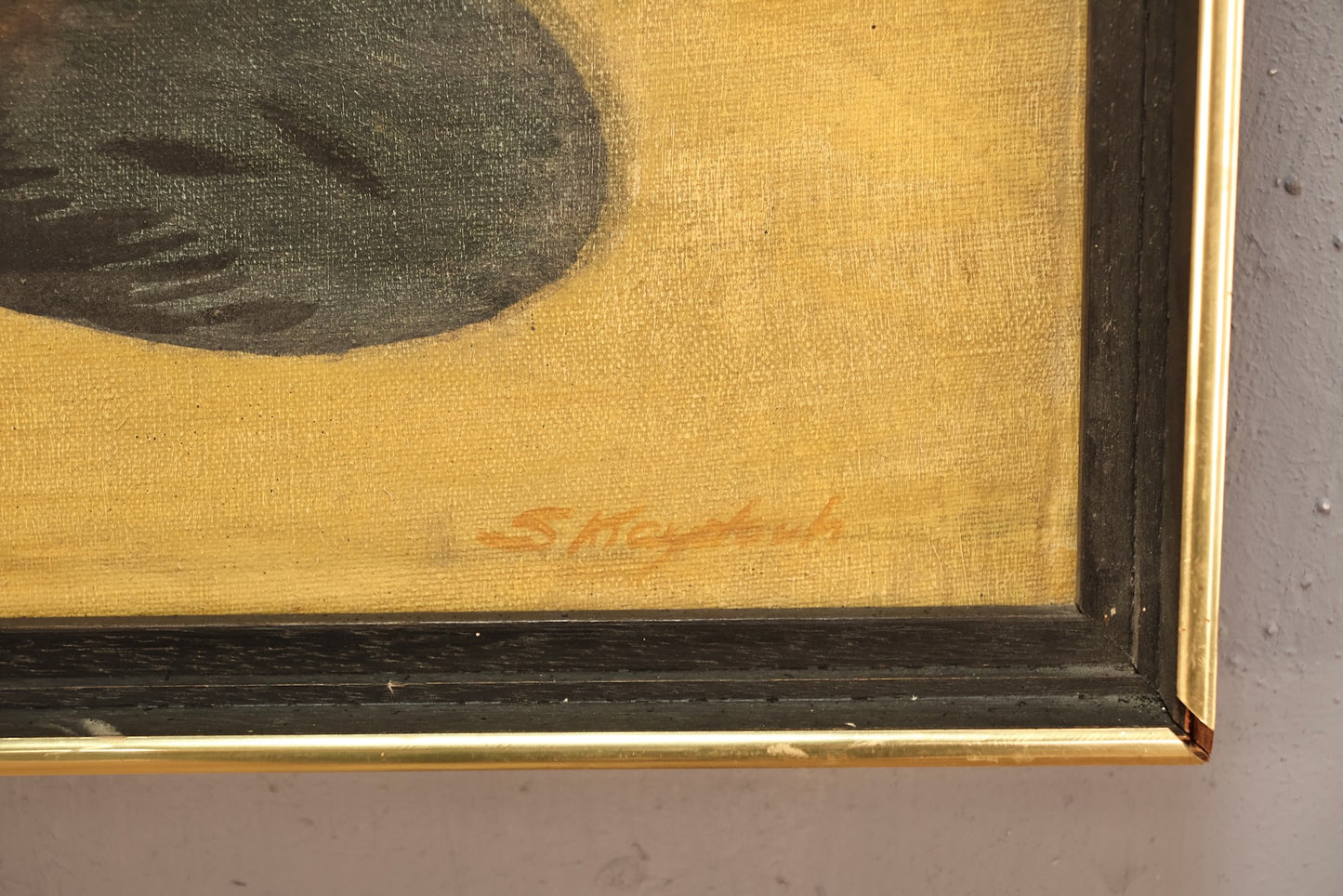 Mid Century "Sunbathing" Painting