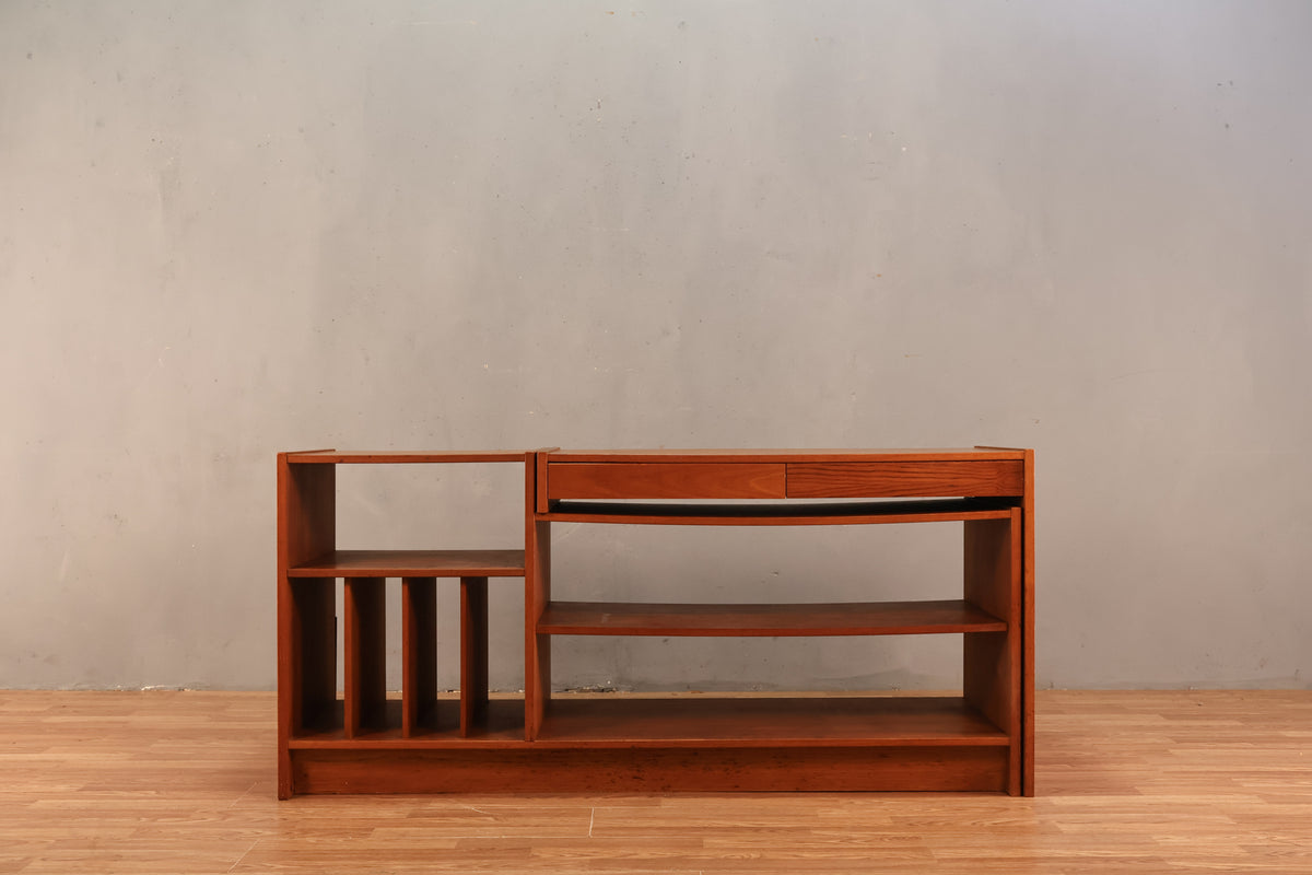 Teak Expanding Media Console - ONLINE ONLY