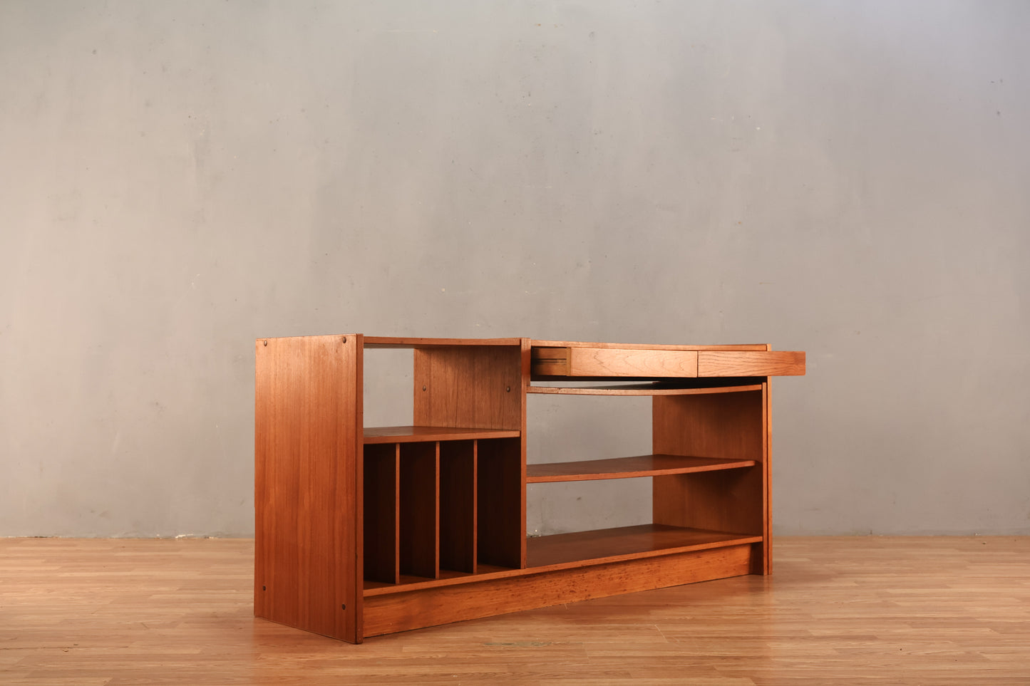 Teak Expanding Media Console - ONLINE ONLY