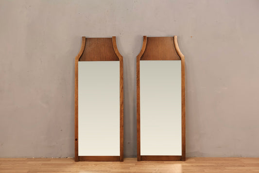 Mid Century Ridged Mirror