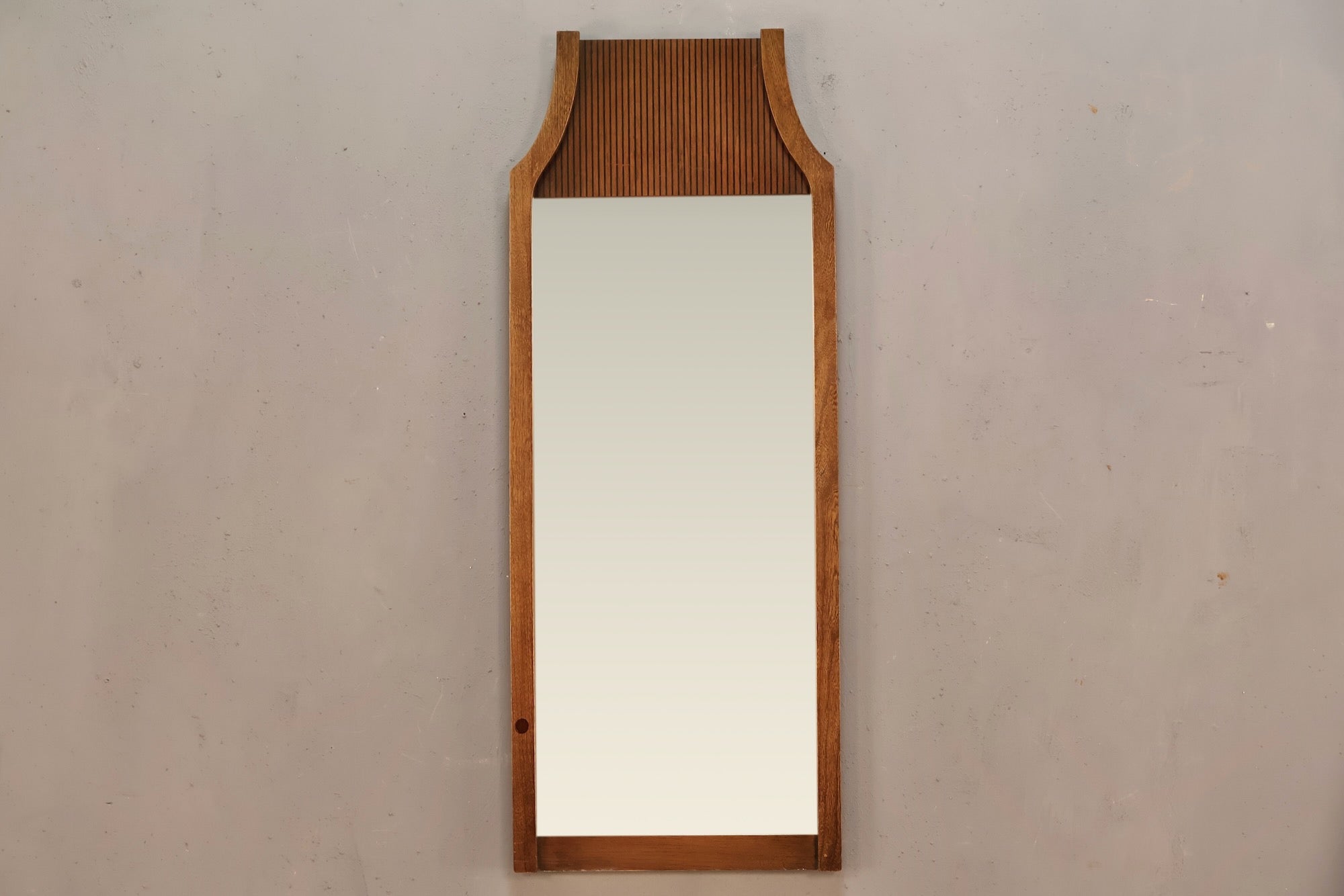 鏡 journalstandardFurniture OLD ELMMIRROR Mid Century Ridged Mirror – Furnish Green